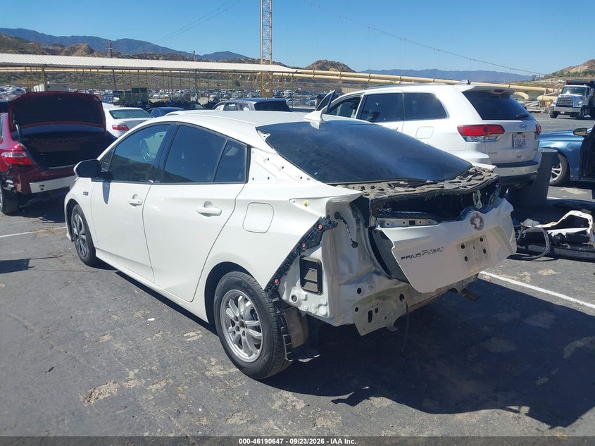 Vin: jtdkarfp2j3088421, lot: 46690531, toyota prius prime plus 20183