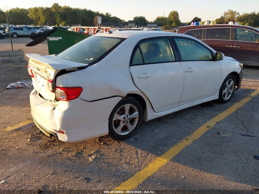 Vin: 2t1bu4ee9bc660572, lot: 46690539, toyota corolla s 20114