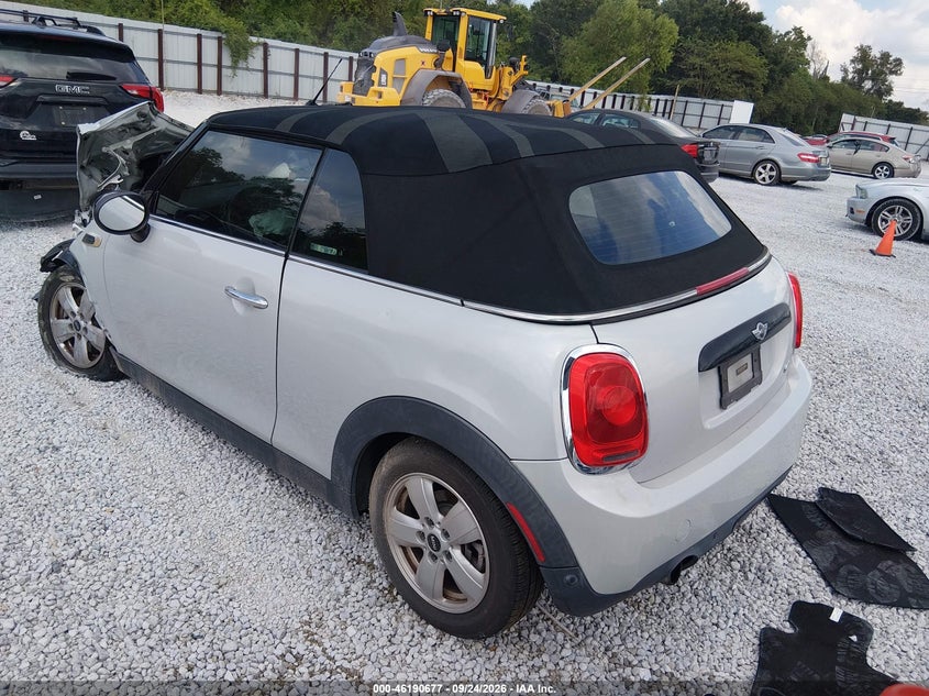 Vin: wmwwg5c53h3a81340, lot: 46690561, mini convertible cooper 20173