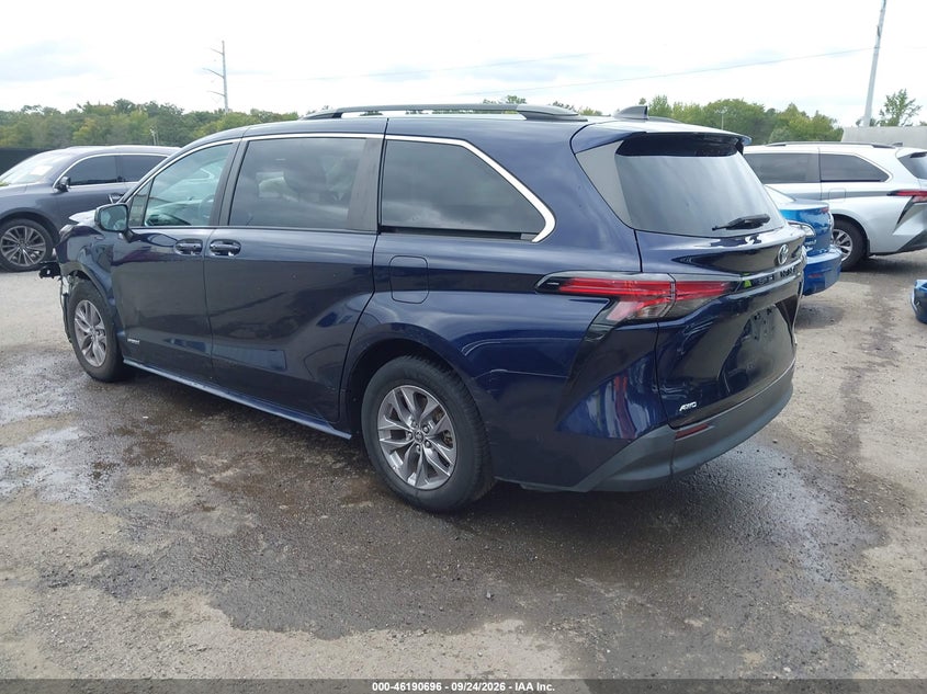 Vin: 5tdbskfcxms020663, lot: 46690580, toyota sienna le 20213
