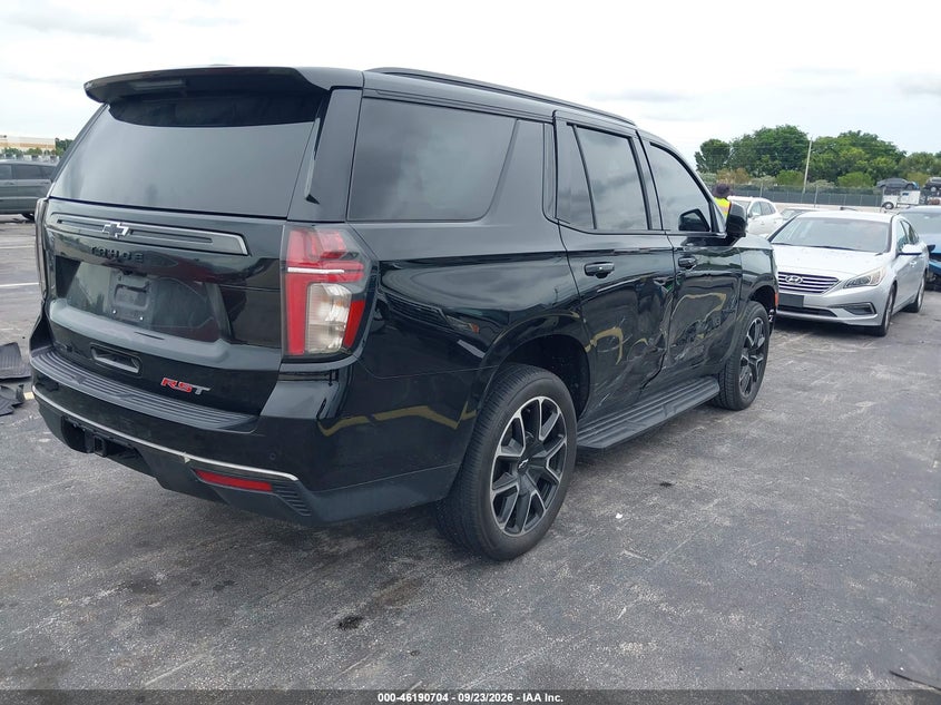 Vin: 1gnskrkd9mr393397, lot: 46690588, chevrolet tahoe 4wd rst 20214