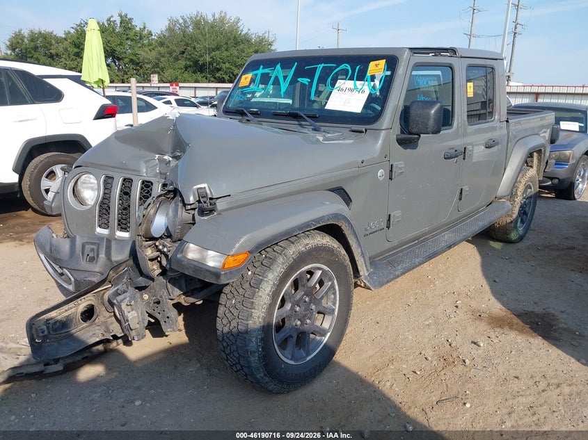 Vin: 1c6hjtfg2ml507788, lot: 46690600, jeep gladiador overland 4x4 20212