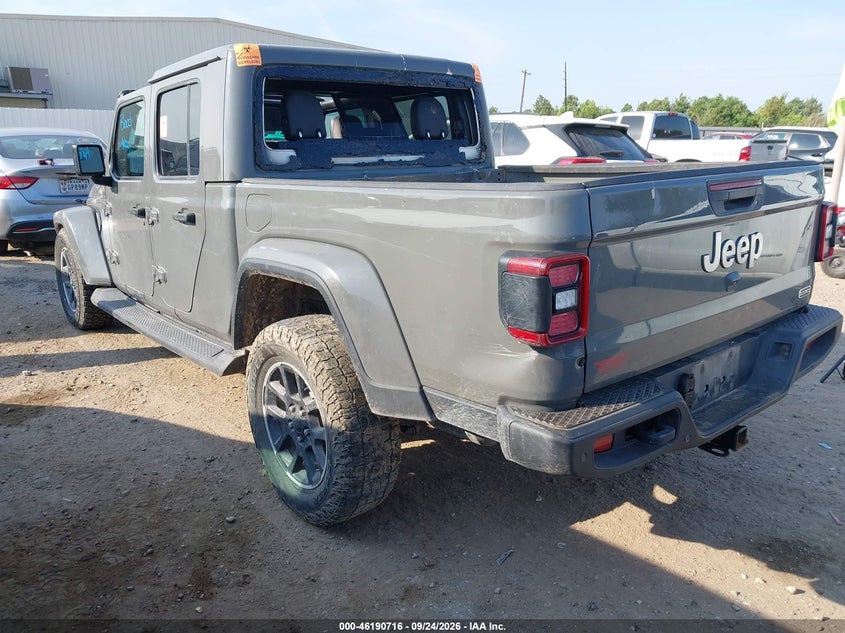Vin: 1c6hjtfg2ml507788, lot: 46690600, jeep gladiador overland 4x4 20213
