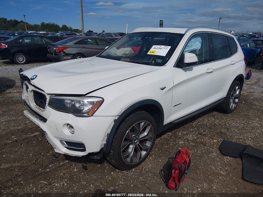 Vin: 5uxwx9c58f0d47927, lot: 46690660, bmw x3 xdrive28i 20152