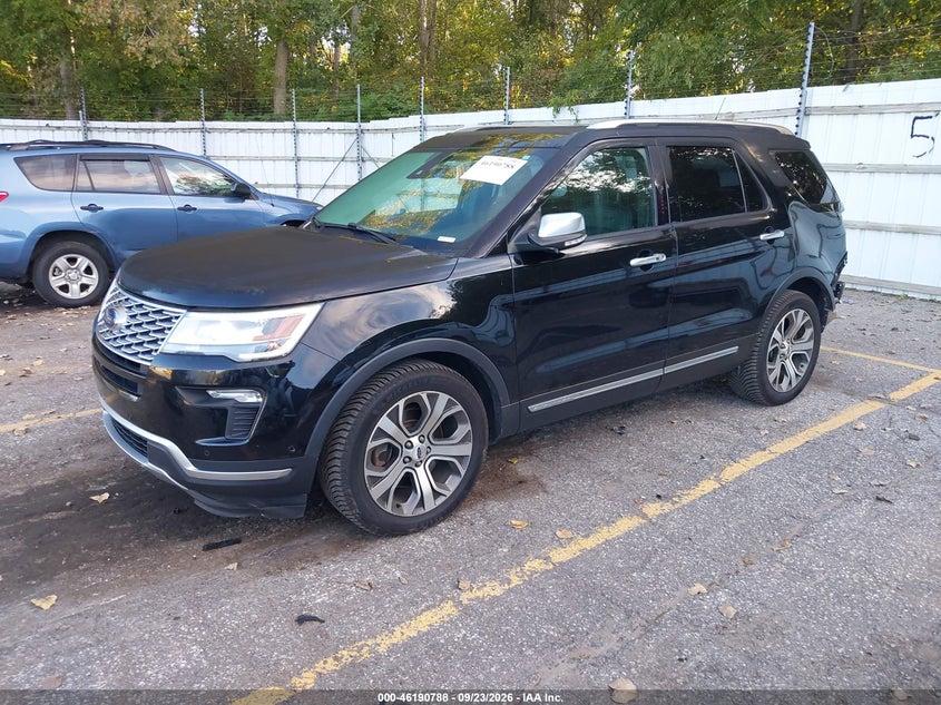 Vin: 1fm5k8ht9jgb77289, lot: 46690672, ford explorer platinum 20182