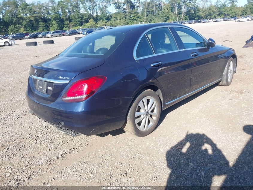 Vin: 55swf8eb5ku322234, lot: 46690704, mercedes-benz c 300 4matic 20194