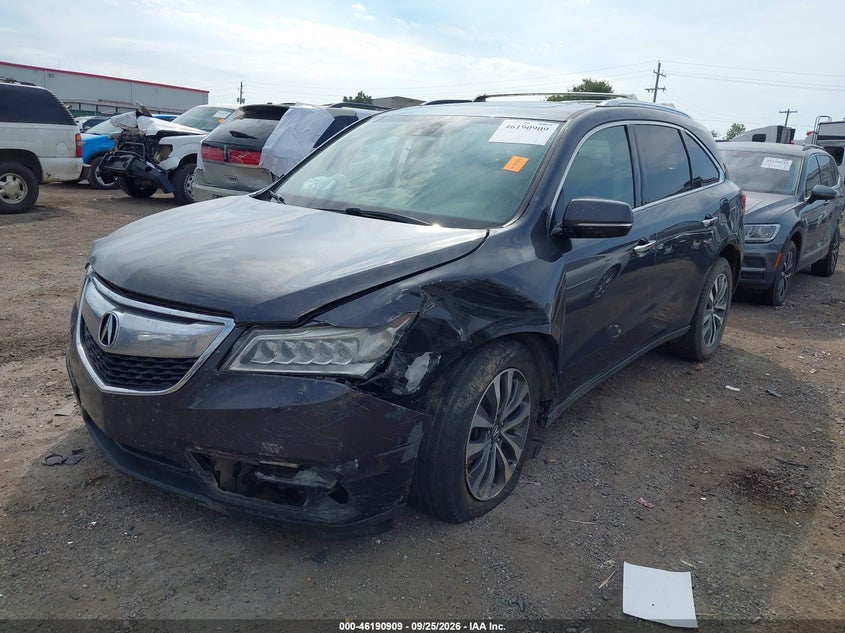 2015 Acura MDX, Удар спереду, IAAI, VIN 5FRYD4H69FB015144 — фото 2