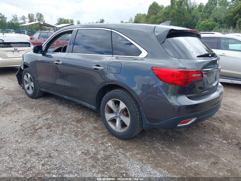 Vin: 5fryd4h23eb010310, lot: 46690834, acura mdx 3.5l (a6) 20143