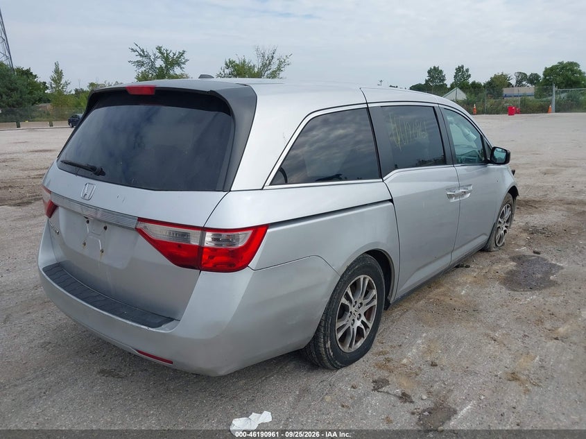 Vin: 5fnrl5h64cb058364, lot: 46690846, honda odyssey ex-l 20124