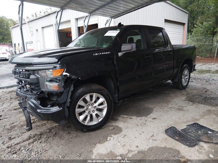Vin: 3gcpdbek9ng560160, lot: 46690854, chevrolet silverado 1500 4wd  short bed custom 20222