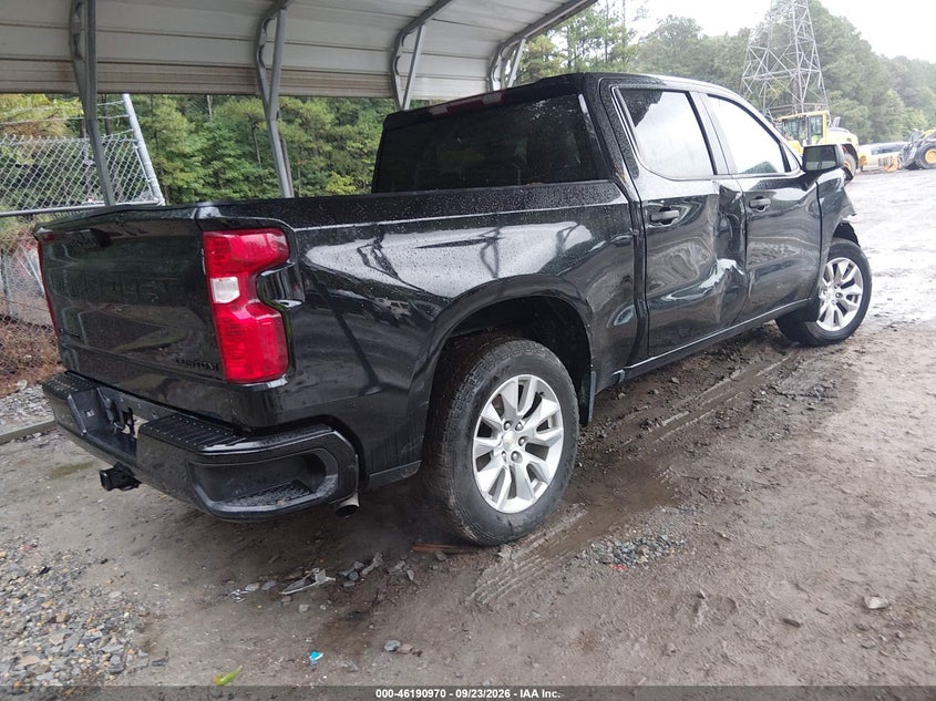 Vin: 3gcpdbek9ng560160, lot: 46690854, chevrolet silverado 1500 4wd  short bed custom 20224