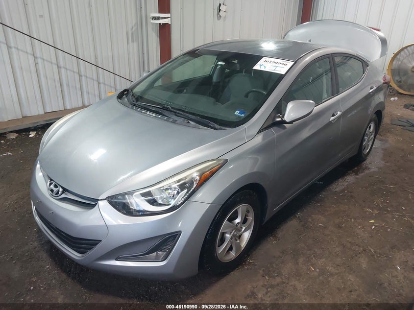 2015 Hyundai Elantra Se, Rear, IAAI, VIN KMHDH4AE8FU444705 — photo 2