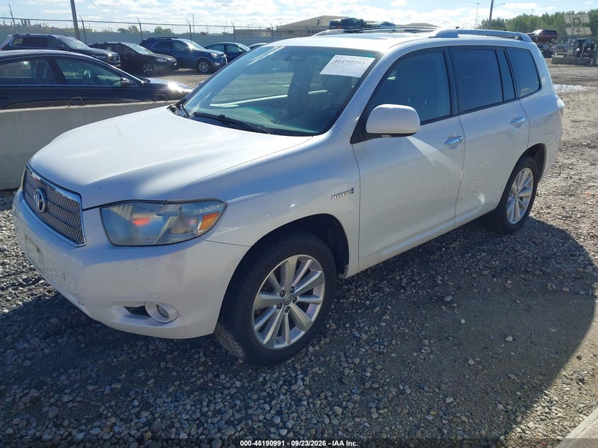 Vin: jtejw3eh6a2041785, lot: 46690875, toyota highlander hybrid limited v6 20102