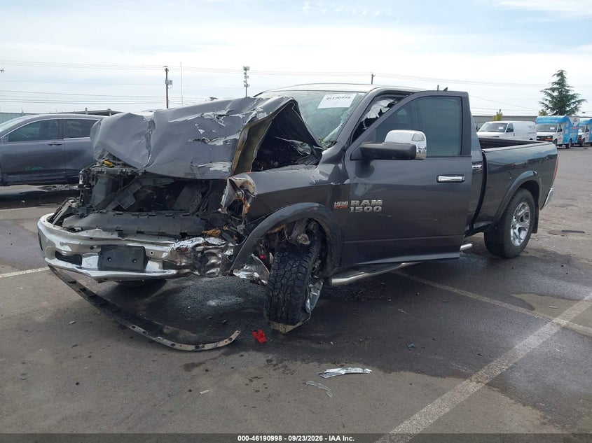 Vin: 1c6rr7vt7hs734411, lot: 46690882, ram 1500 laramie  4x4 6'4 box 20172
