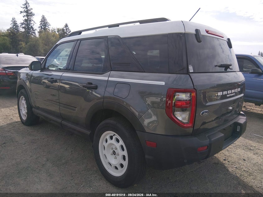 Vin: 3fmcr9gn6sre89480, lot: 46690902, ford bronco sport heritage 20253