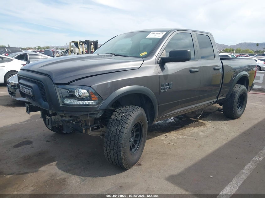 Vin: 1c6rr7gg9ms505917, lot: 46690906, ram 1500 classic warlock  4x4 6'4 box 20212