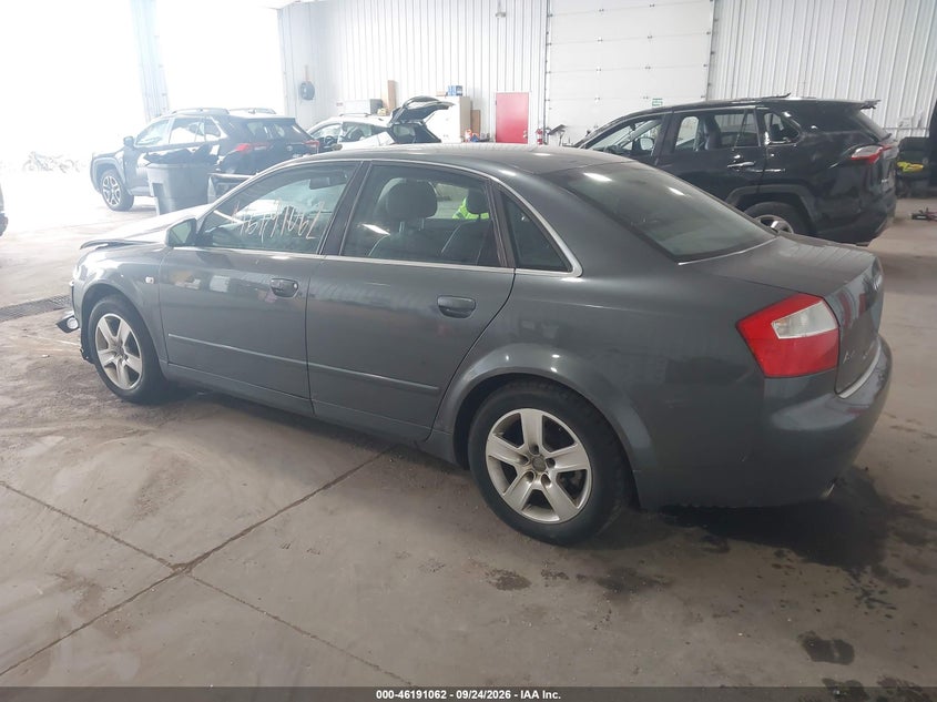 AUDI A4 2002 VIN WAULT68E92A157981