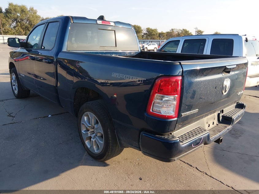 Vin: 1c6rrfbg3pn528601, lot: 46690948, ram 1500 big horn  4x4 6'4 box 20233