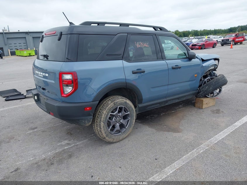 Vin: 3fmcr9d91rrf49523, lot: 46690950, ford bronco sport badlands 20244