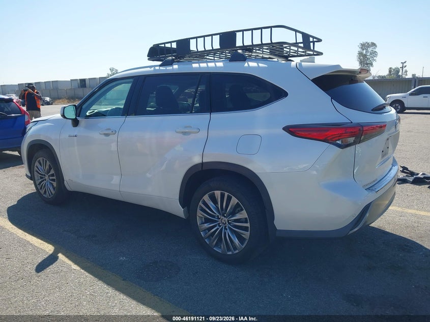 Vin: 5tdebrch9ms021728, lot: 46691005, toyota highlander hybrid platinum 20213