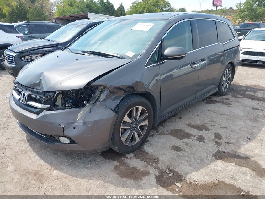 Vin: 5fnrl5h94gb043931, lot: 46691027, honda odyssey touring/touring elite 20162