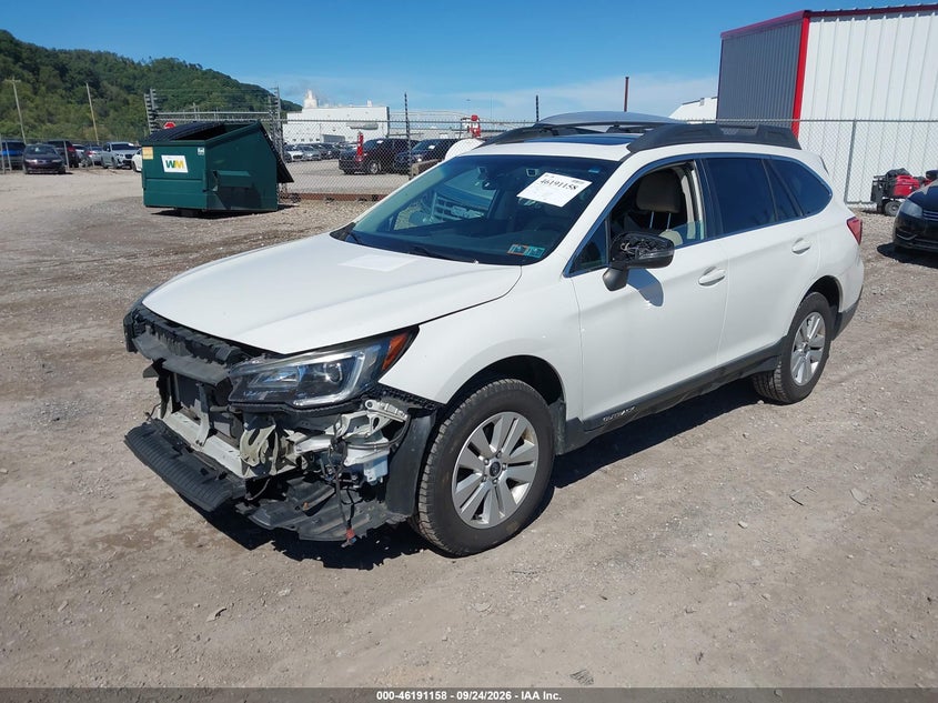 Vin: 4s4bsahc8j3203737, lot: 46691042, subaru outback 2.5i premium 20182