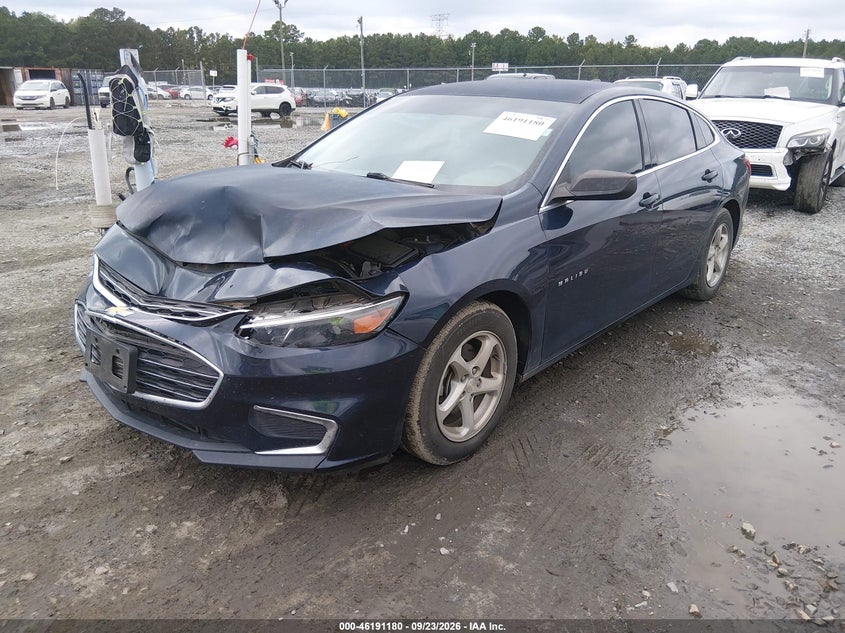 Vin: 1g1zb5st4hf193194, lot: 46691064, chevrolet malibu ls 20172