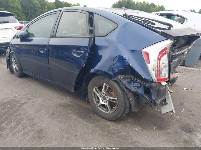Vin: jtdkn3du3c1587950, lot: 46691123, toyota prius three 20123