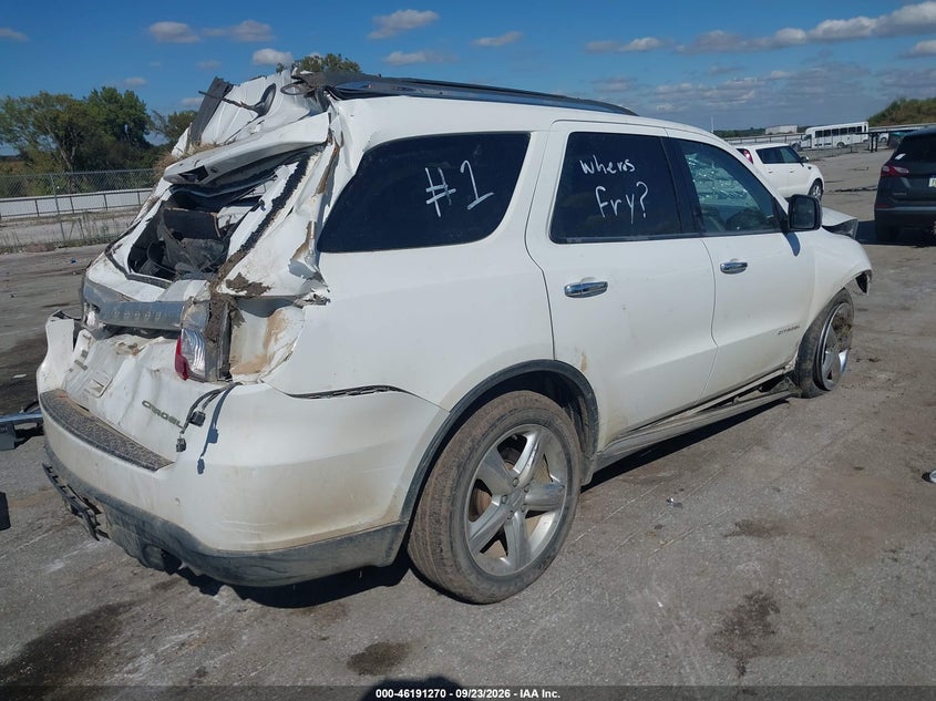 Vin: 1c4rdjeg4dc668637, lot: 46691154, dodge durango citadel 20134
