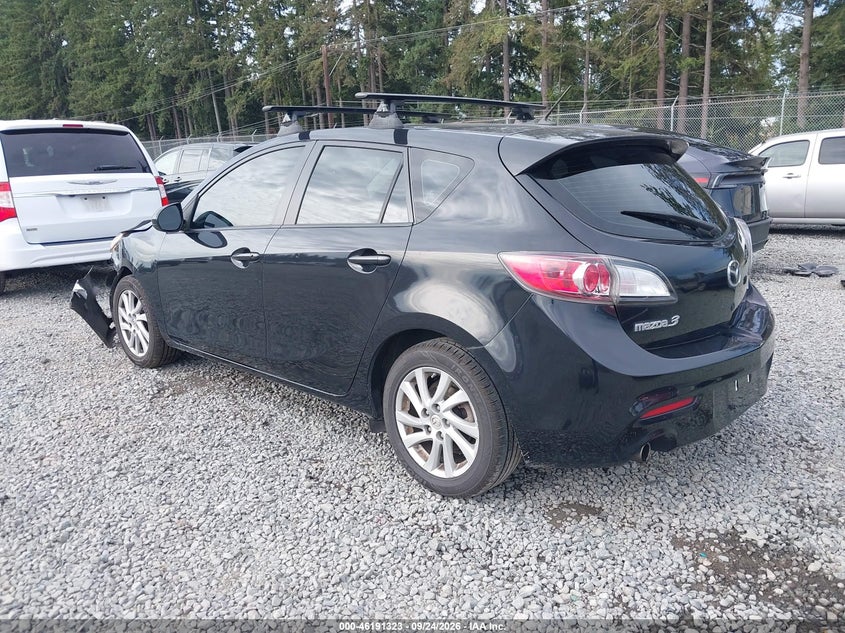 Vin: jm1bl1l83c1683091, lot: 46691207, mazda mazda3 i touring 20123