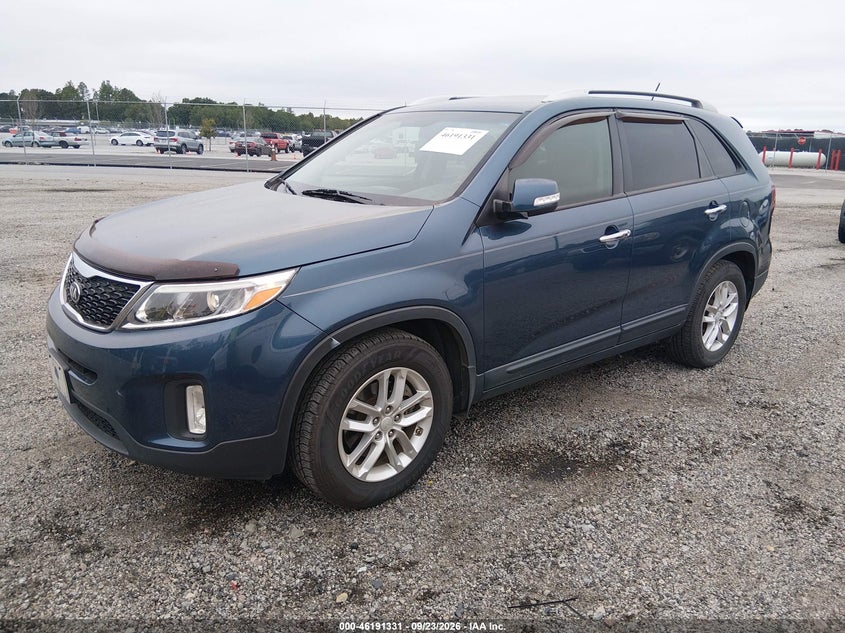 Vin: 5xykt4a61eg491156, lot: 46691215, kia sorento lx 20142