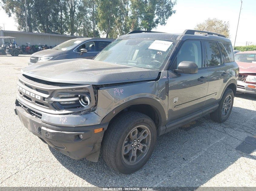 Vin: 3fmcr9b60rrf27991, lot: 46691253, ford bronco sport big bend 20242