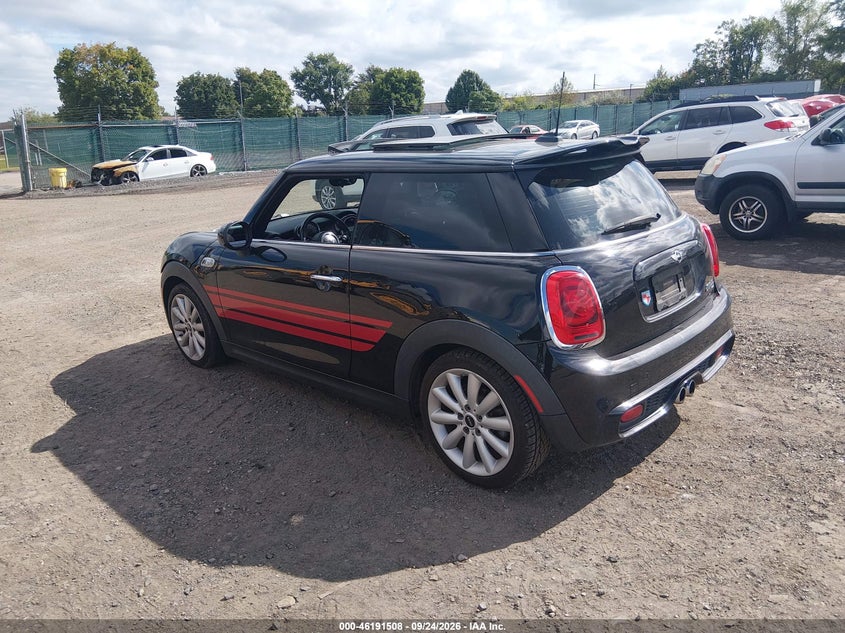 Vin: wmwxp7c5xf2a58575, lot: 46691392, mini hardtop cooper s 20153