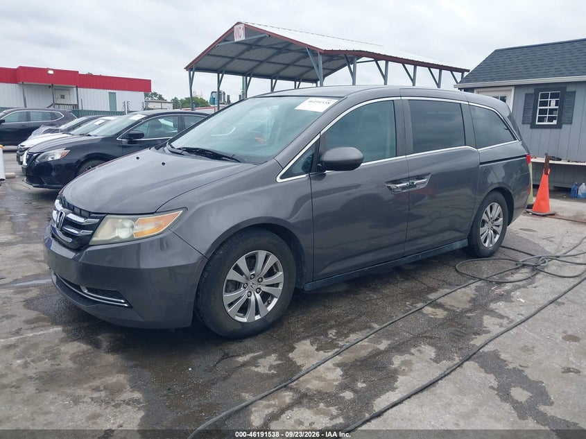 Vin: 5fnrl5h47eb135262, lot: 46691422, honda odyssey ex 20142