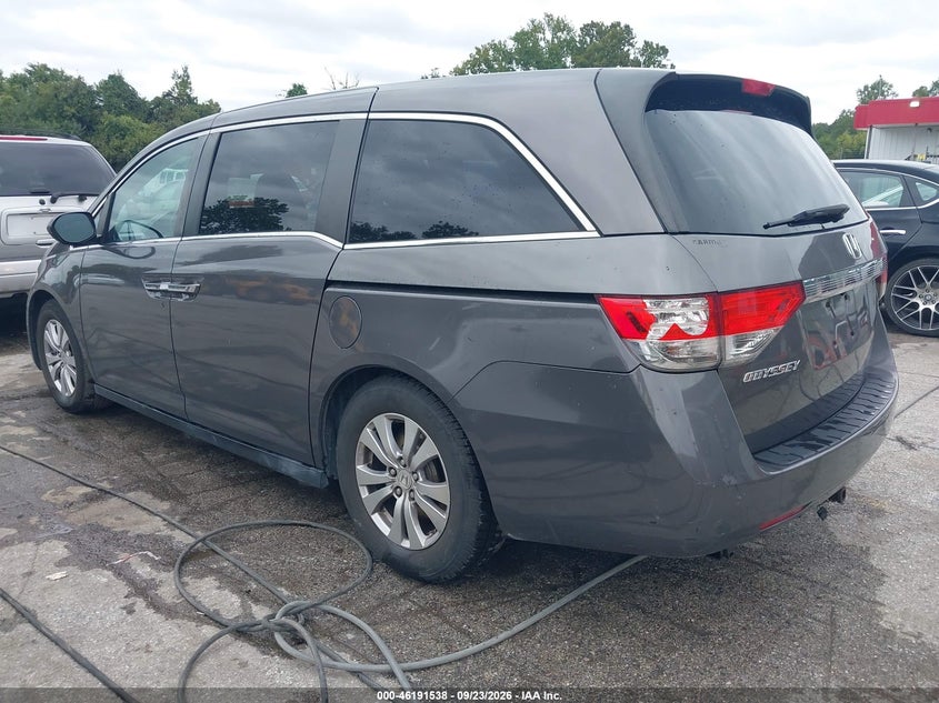 Vin: 5fnrl5h47eb135262, lot: 46691422, honda odyssey ex 20143