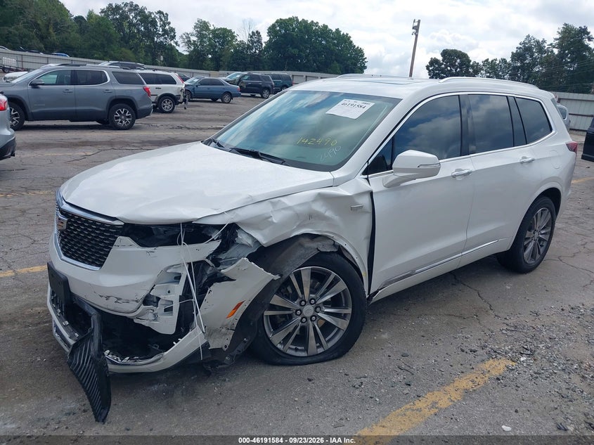 Vin: 1gykpcrs6nz142490, lot: 46691468, cadillac xt6 fwd premium luxury 20222