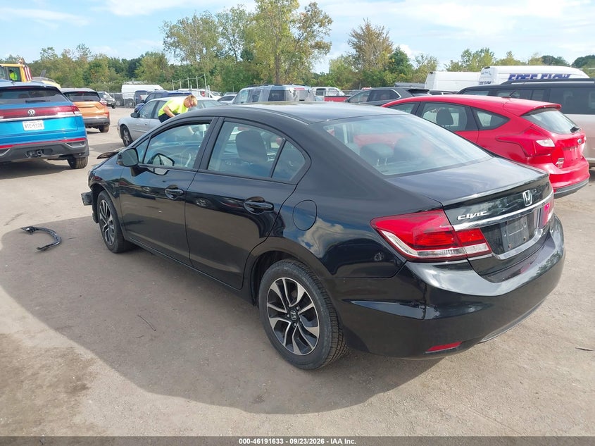 Vin: 19xfb2f88de019468, lot: 46691517, honda civic sdn ex 20133
