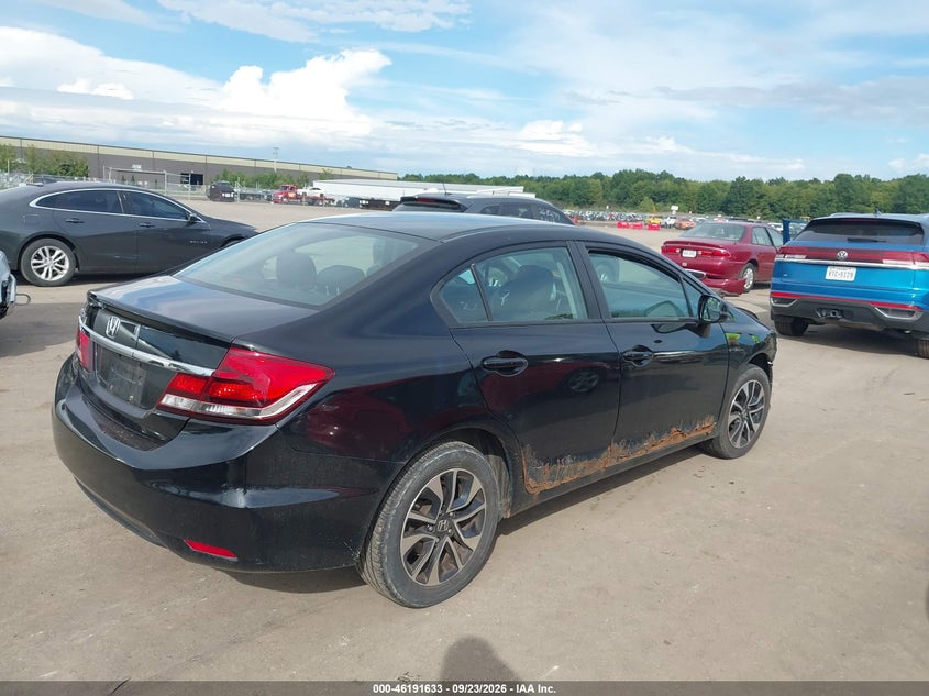 Vin: 19xfb2f88de019468, lot: 46691517, honda civic sdn ex 20134