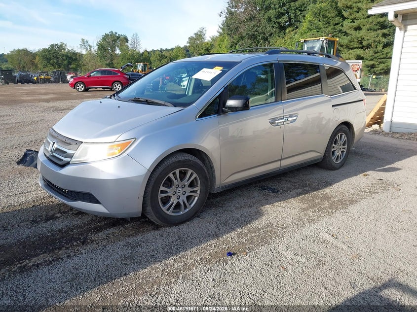 Vin: 5fnrl5h67bb057823, lot: 46691555, honda odyssey ex-l 20112