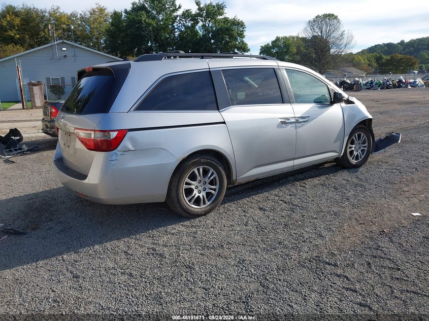 Vin: 5fnrl5h67bb057823, lot: 46691555, honda odyssey ex-l 20114