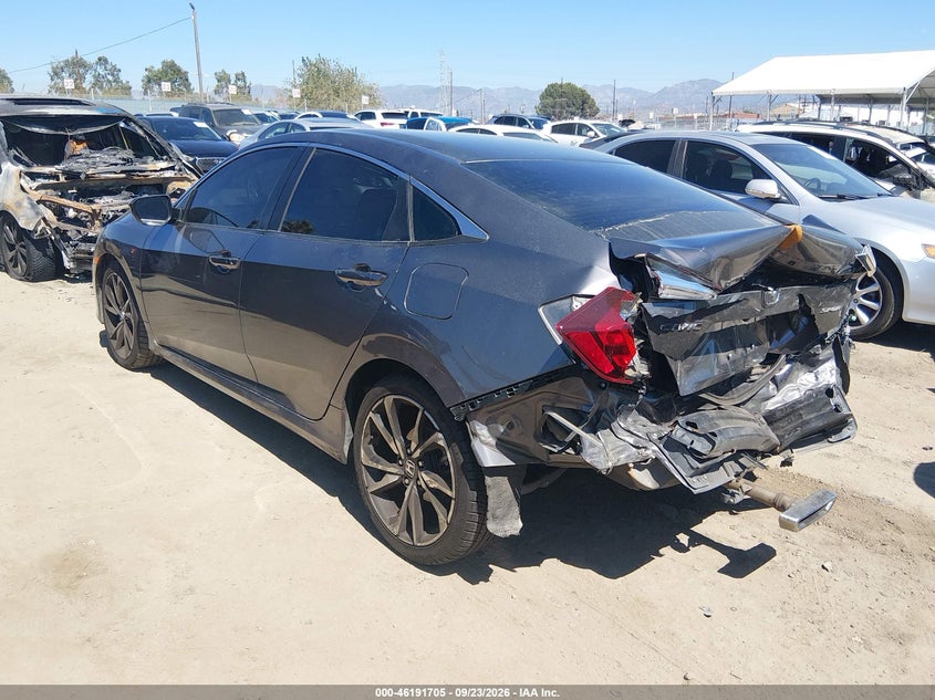 Vin: 19xfc2f89me203007, lot: 46691589, honda civic sport 20213