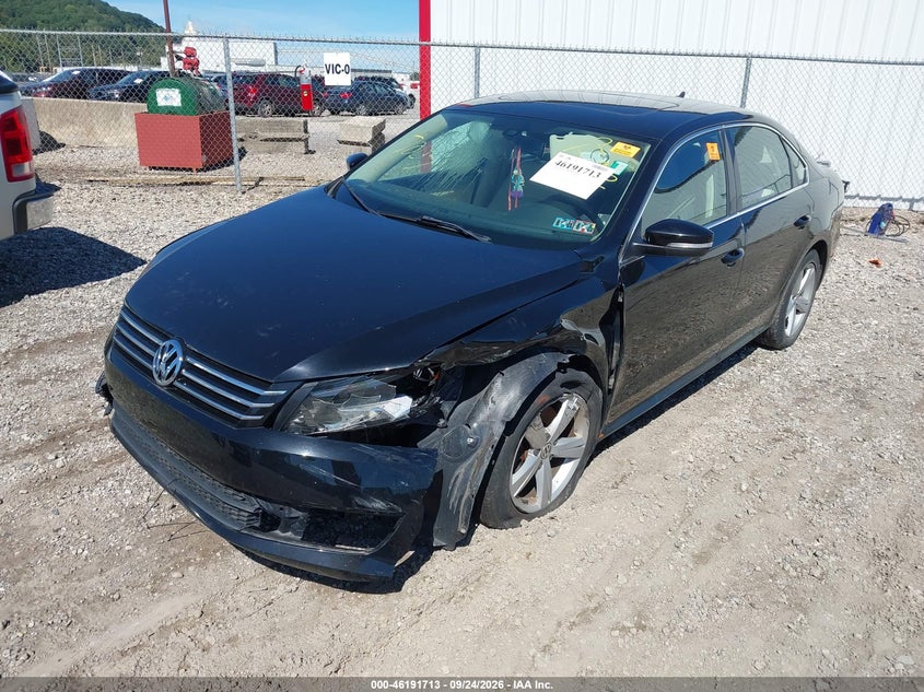 Vin: 1vwbp7a34dc047037, lot: 46691597, volkswagen passat se w/sunroof 20132