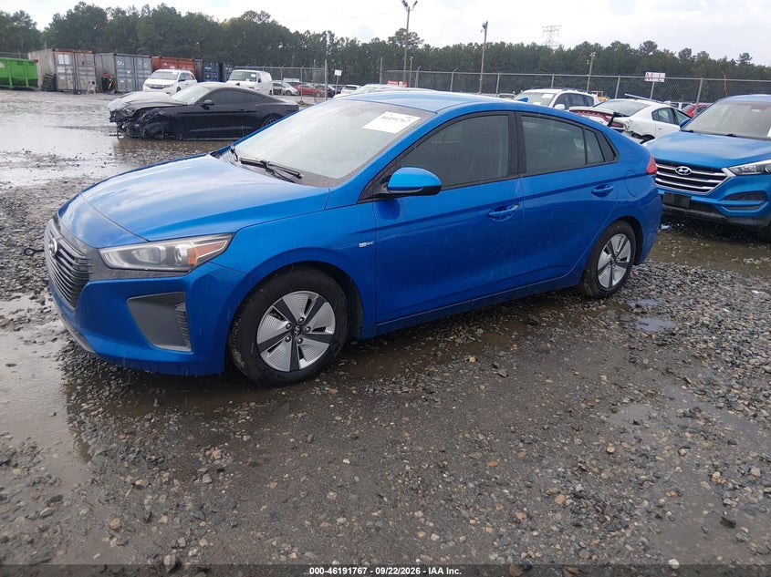 Vin: kmhc65lc5ju087625, lot: 46691651, hyundai ioniq híbrido blue 20182