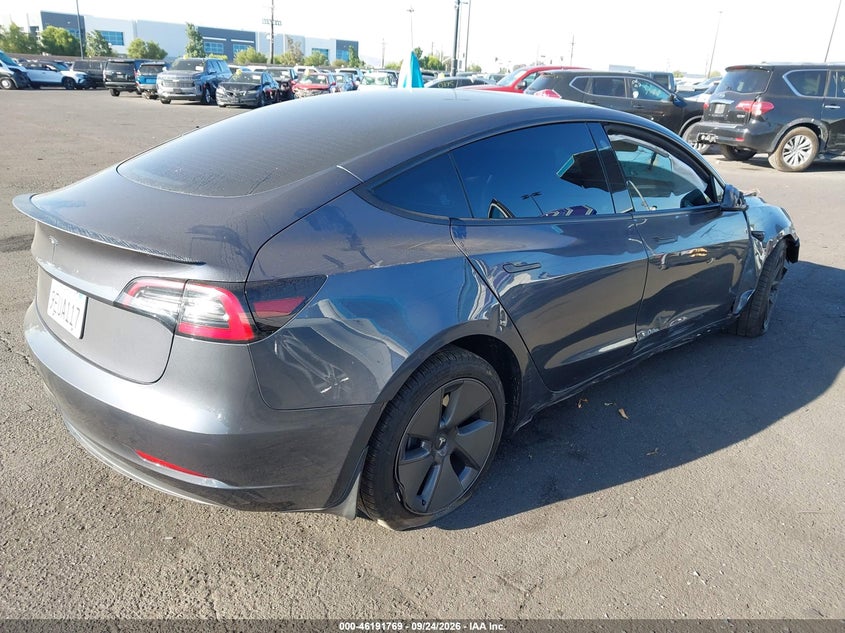 Vin: 5yj3e1ea1pf465291, lot: 46691653, tesla model 3 rear-wheel drive 20234