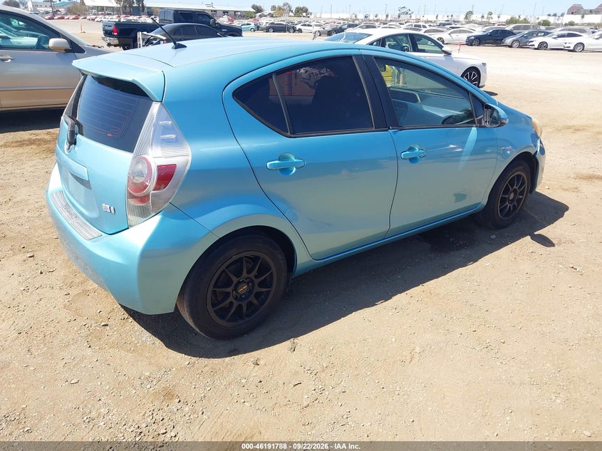 Vin: jtdkdtb35c1025657, lot: 46691672, toyota prius c two 20124