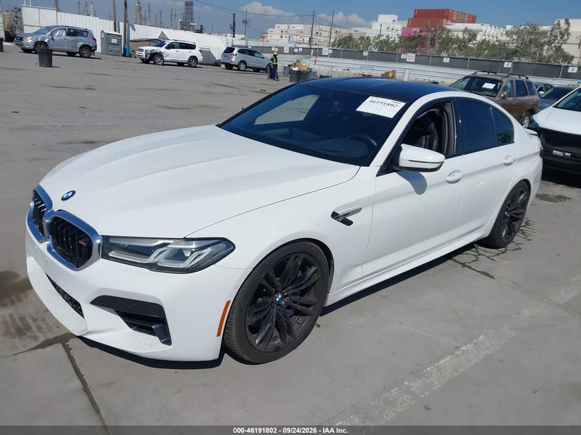 Vin: wbs83ch04mcf42122, lot: 46691686, bmw m5 20212