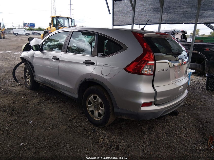 Vin: 2hkrm4h34fh605135, lot: 46691701, honda cr-v lx 20153