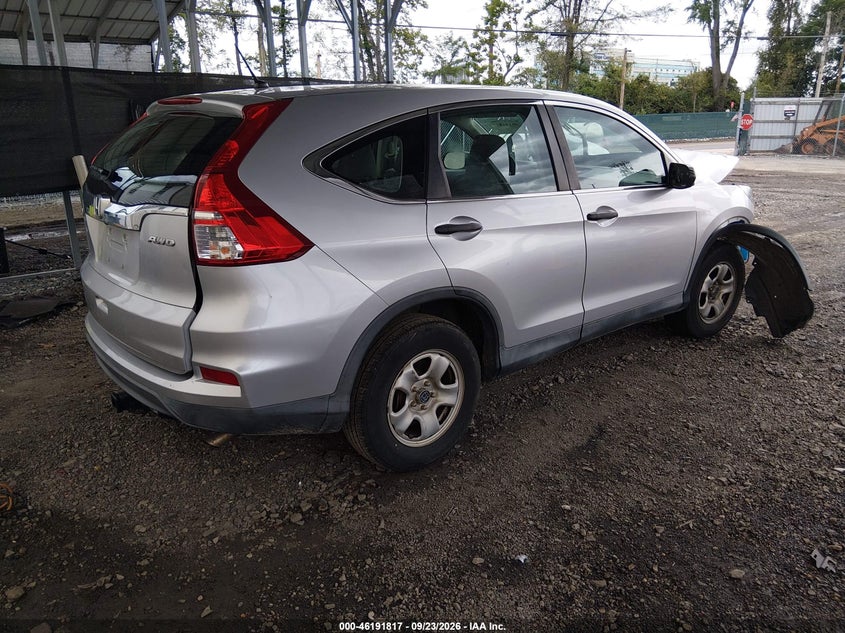 Vin: 2hkrm4h34fh605135, lot: 46691701, honda cr-v lx 20154