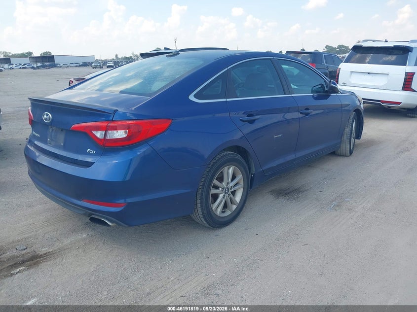 Vin: 5npe24aa7gh435769, lot: 46691703, hyundai sonata 1.6t eco 20164