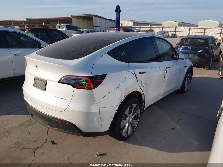 Vin: 5yjygdee8mf097031, lot: 46691730, tesla model y long range dual motor all-wheel drive 20214
